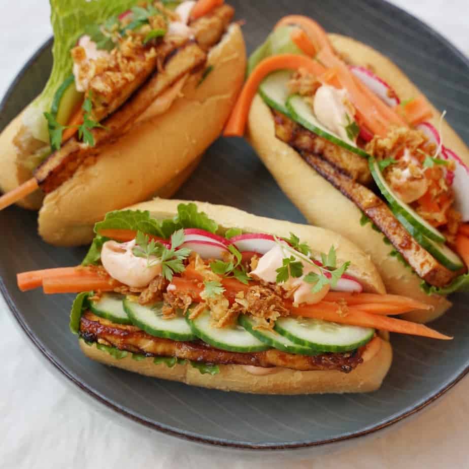 Vegetarisk Banh Mi Med Tofu Matinspo Se