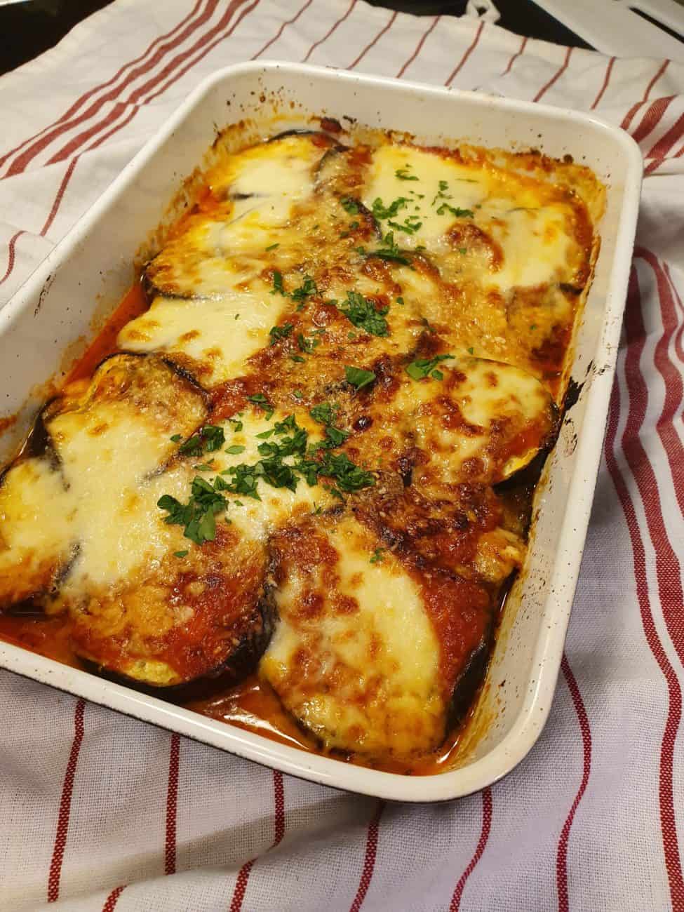 Melazane alla parmigiana – Italiensk auberginegratäng
