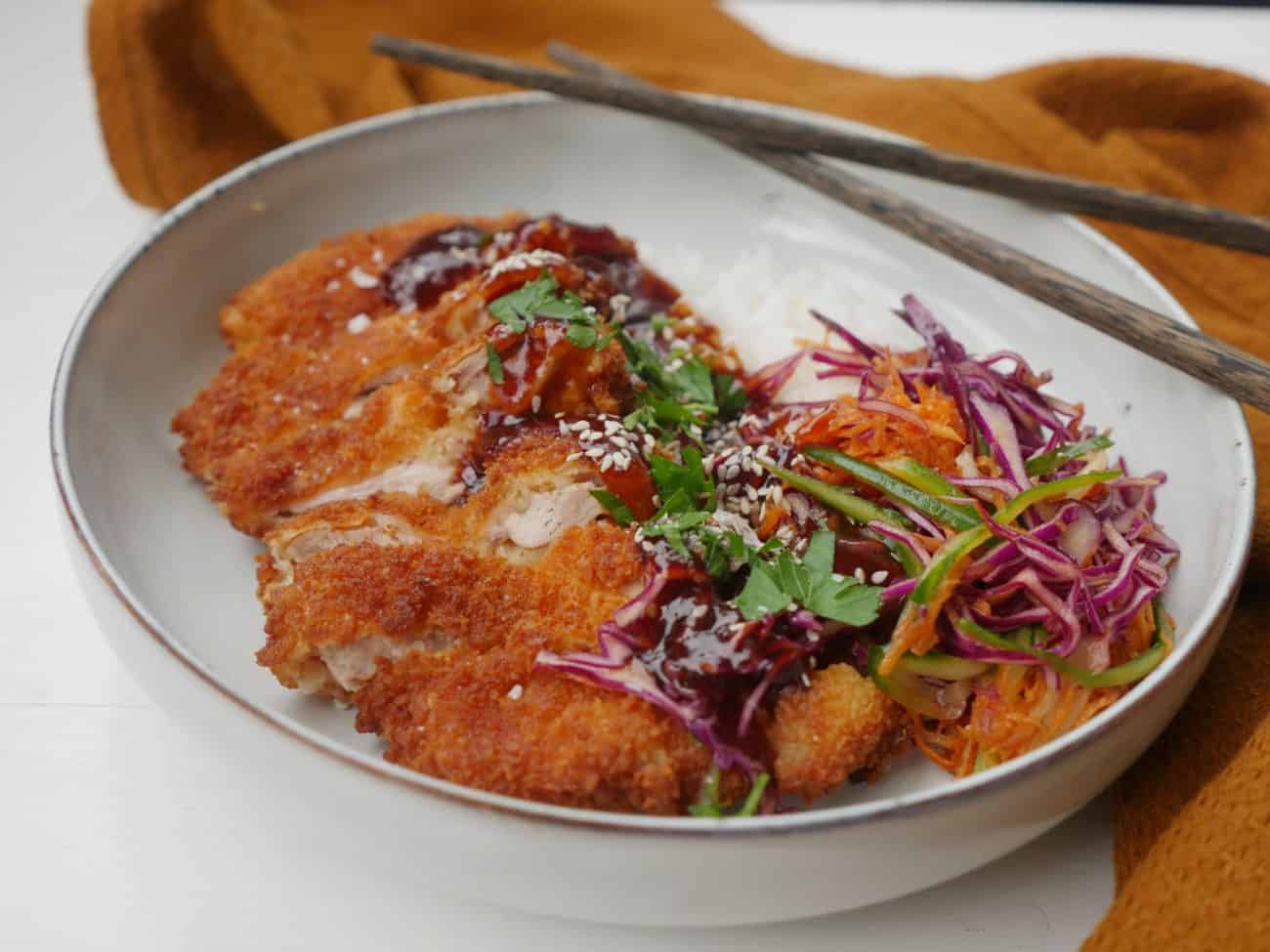 Chicken katsu – krispig kycklingsschnitzel med panko
