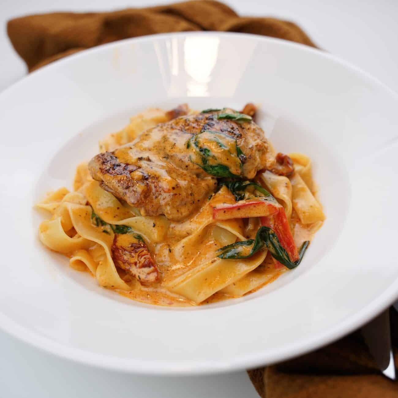 krämig kyckling pasta
