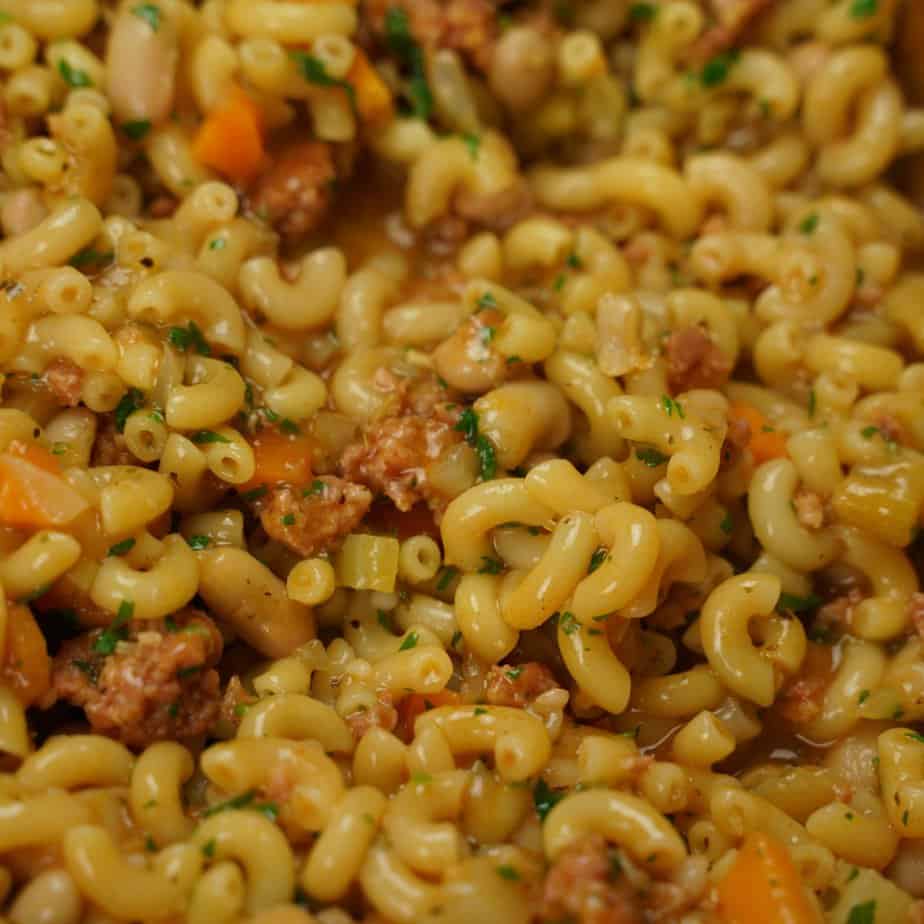 Pasta fazool pasta med bönor och salsiccia Matinspo.se