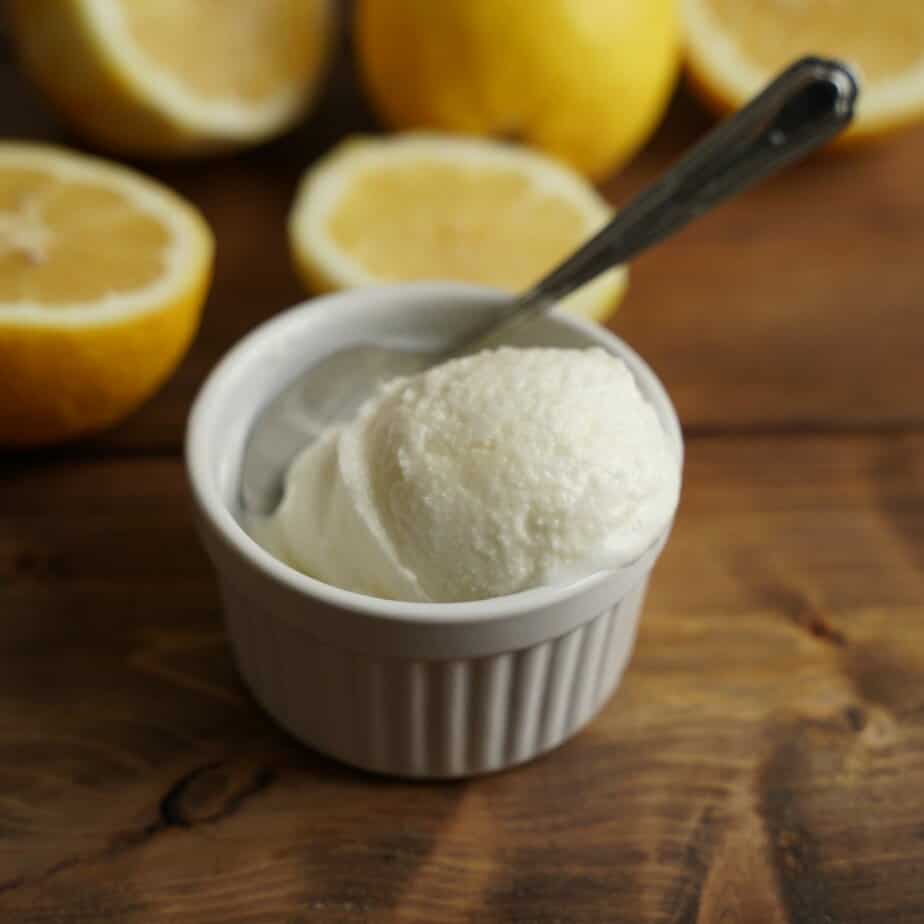 Krämig citronsorbet – utan glassmaskin