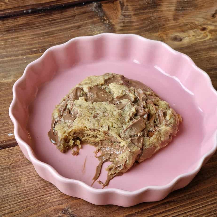 Chocolate chip cookie i micron