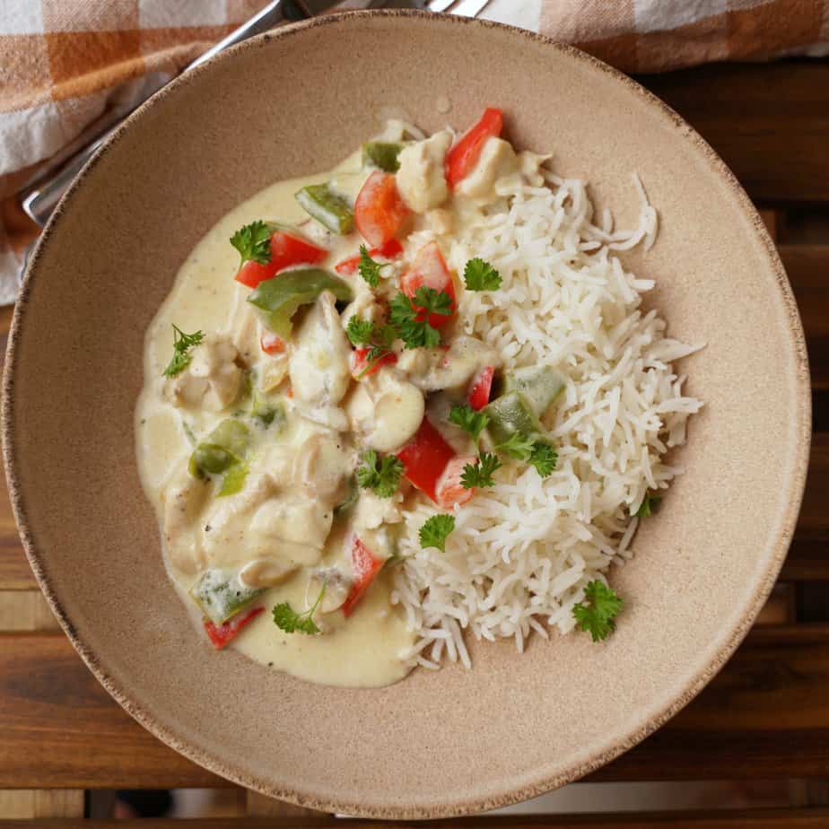 Kycklinggryta med paprika